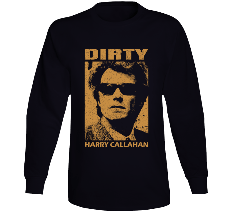 Dirty Harry Callahan Clint Eastwood 70s Movie Fan Long Sleeve Dirty Harry Callahan Clint Eastwood 70s Movie Fan Long Sleeve