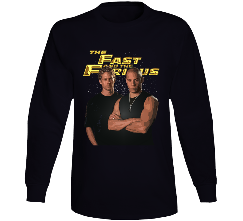 The Fast And The Furious Car Racing Movie Fan Long Sleeve The Fast And The Furious Car Racing Movie Fan Long Sleeve