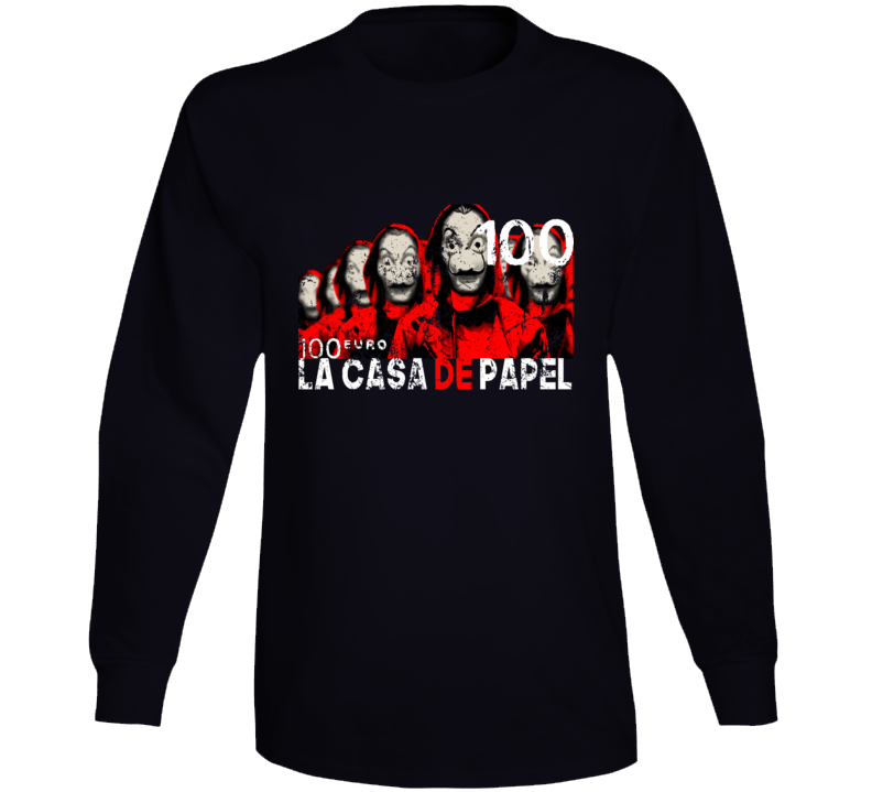 La Casa De Papel Money Heist Spanish Series Fan Long Sleeve La Casa De Papel Money Heist Spanish Series Fan Long Sleeve
