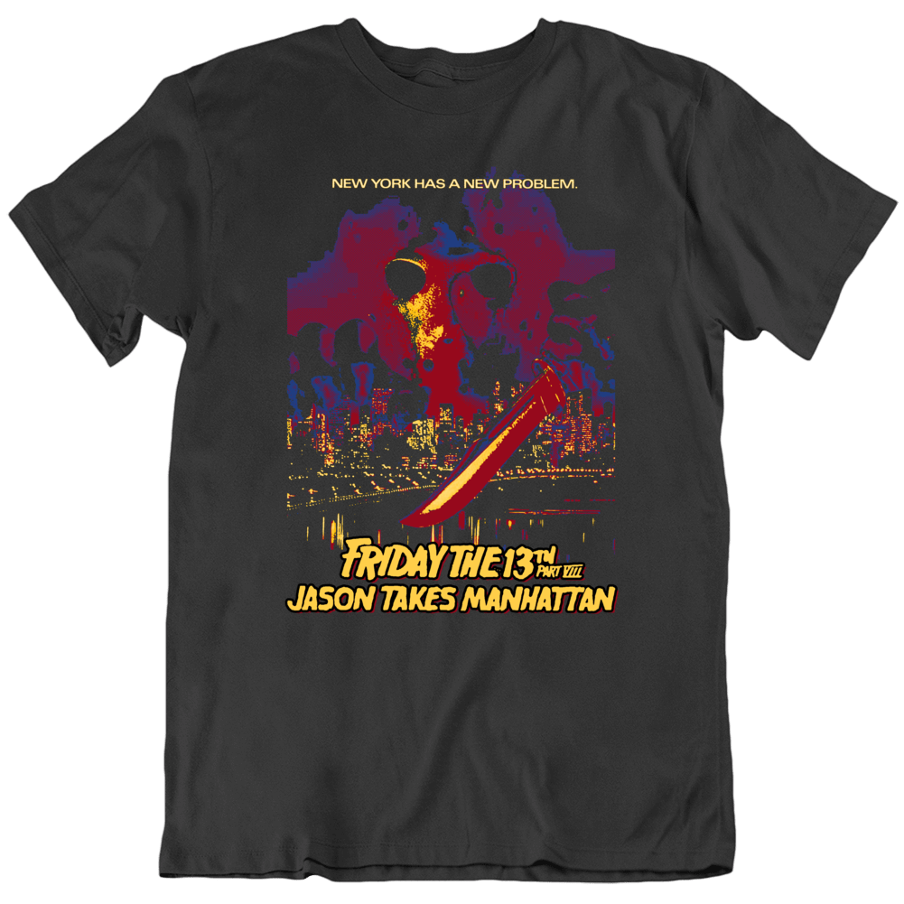 Friday The 13th Part Vii Jason Takes Manhattan Horror Movie 80s Fan T Shirt Friday The 13th Part Vii Jason Takes Manhattan Horror Movie 80s Fan T Shirt