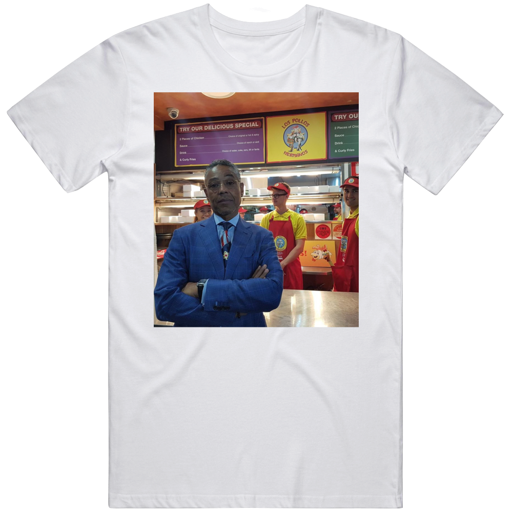 Gus Los Pollos Hermanos Breaking Bad Better Call Saul Parody Fan T Shirt Gus Los Pollos Hermanos Breaking Bad Better Call Saul Parody Fan T Shirt