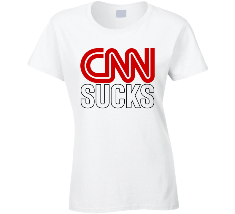 Cnn Sucks Parody Funny Trump Fan Ladies T Shirt Cnn Sucks Parody Funny Trump Fan Ladies T Shirt