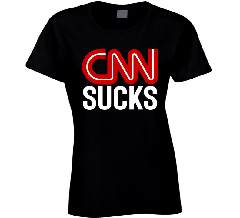 Cnn Sucks Parody Funny Trump Supporter Ladies T Shirt Cnn Sucks Parody Funny Trump Supporter Ladies T Shirt