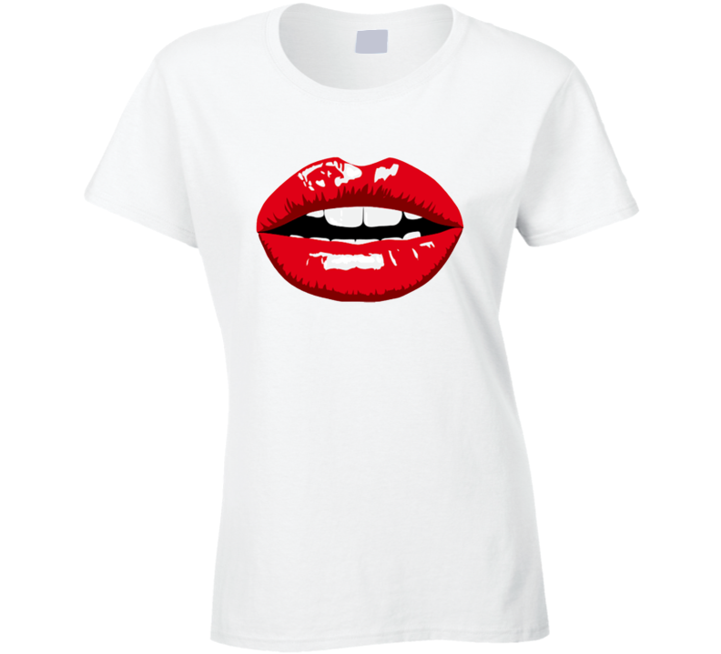 Hot Lips Funny Sexy Ladies T Shirt Hot Lips Funny Sexy Ladies T Shirt