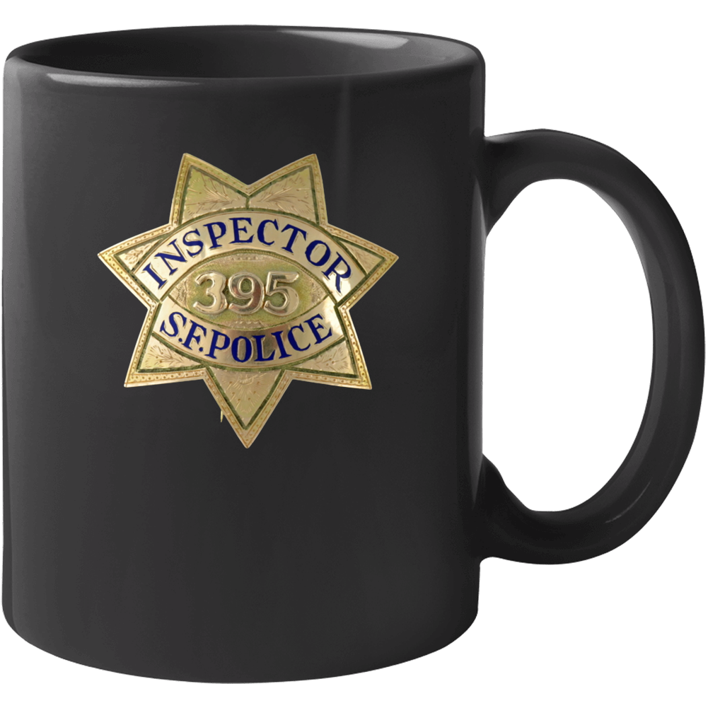 Inspector San Francisco Police Badge Desk Prop Mug Mug Inspector San Francisco Police Badge Desk Prop Mug Mug
