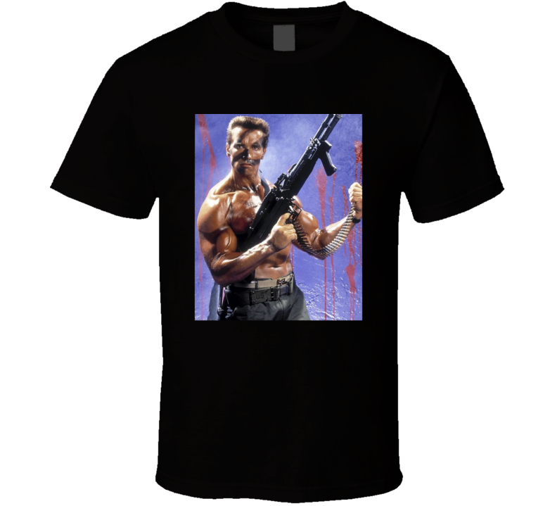 Arnold Schwarenegger Commando Movie 80s Fan T Shirt Arnold Schwarenegger Commando Movie 80s Fan T Shirt