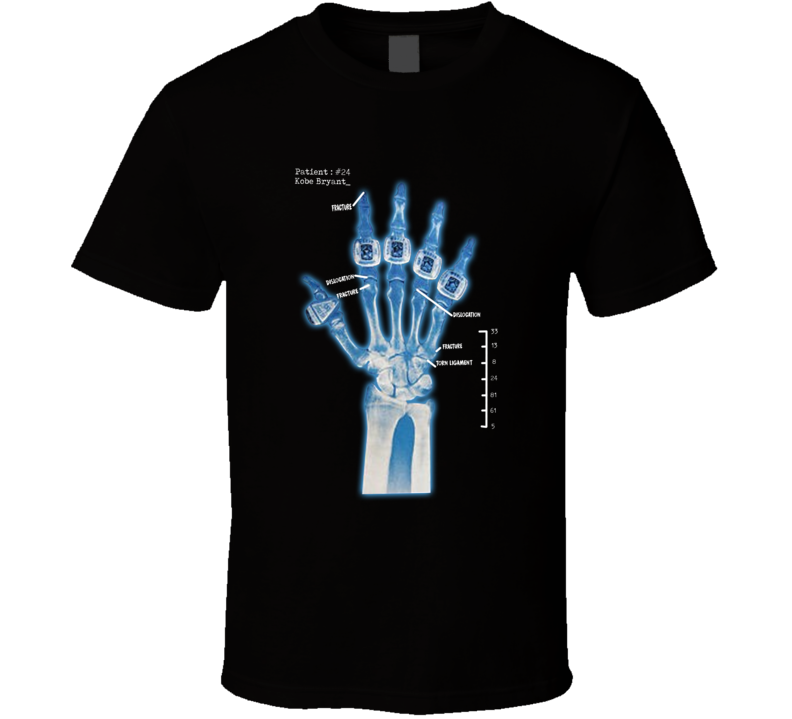 Kobe Bryant Hand X Ray Rings Champion Basketball Fan T Shirt Kobe Bryant Hand X Ray Rings Champion Basketball Fan T Shirt