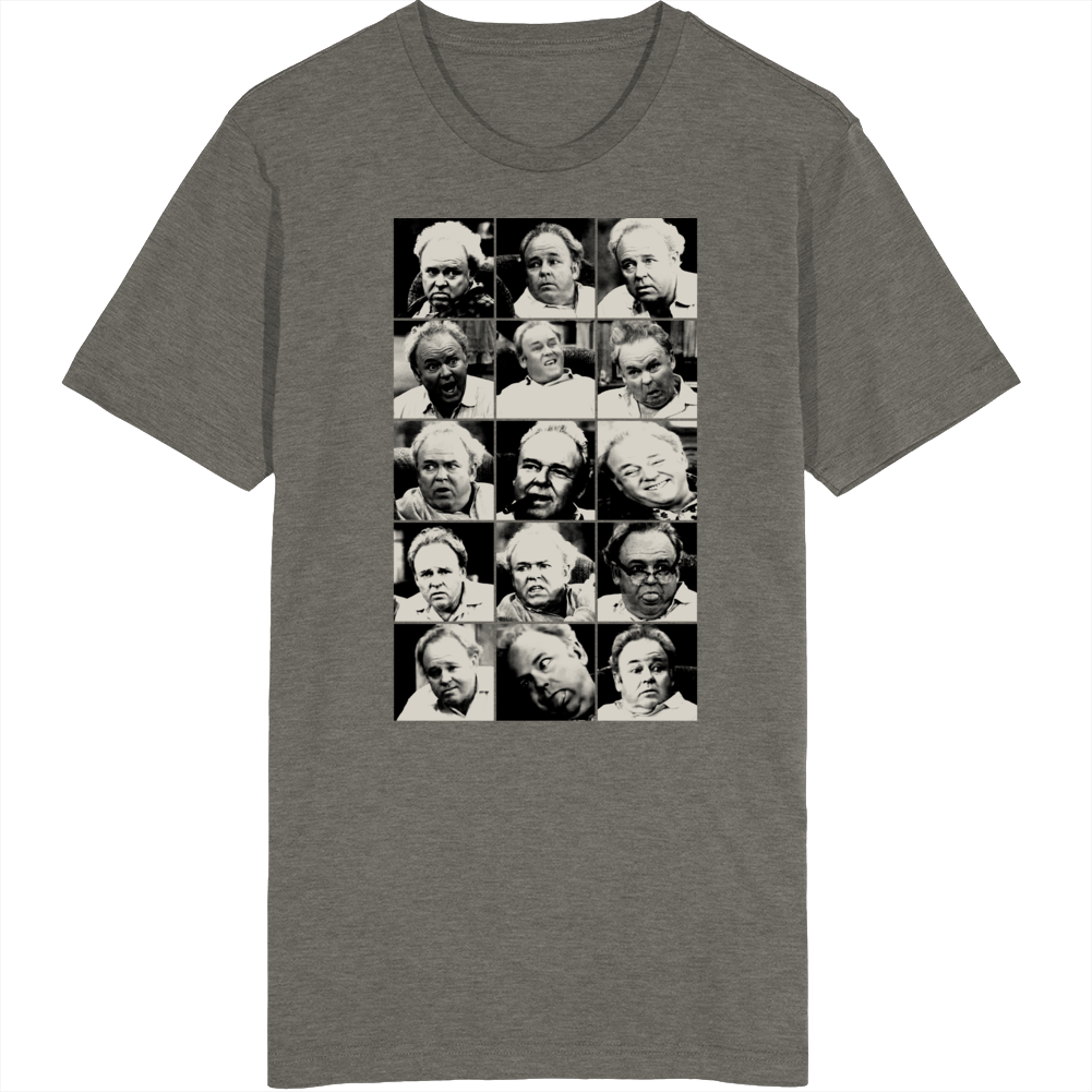 Archie Bunker All In The Family Funny Parody Fan T Shirt Archie Bunker All In The Family Funny Parody Fan T Shirt