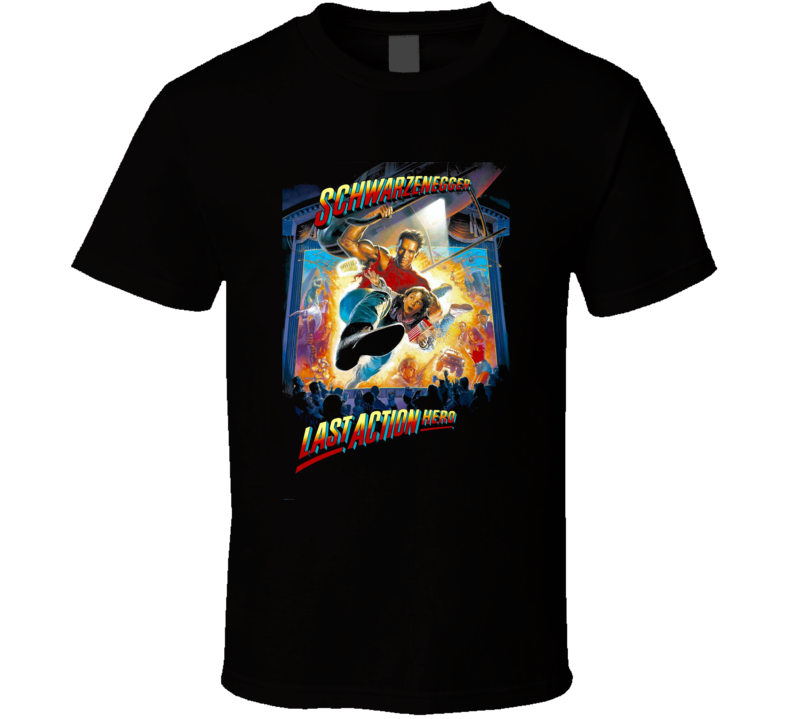 Last Action Hero Arnold Schwarzenegger Movie 90s T Shirt Last Action Hero Arnold Schwarzenegger Movie 90s T Shirt