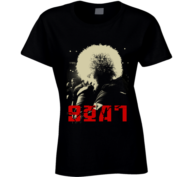 Khabib Nurmagomedov Goat Champion Mma Fan Ladies T Shirt Khabib Nurmagomedov Goat Champion Mma Fan Ladies T Shirt