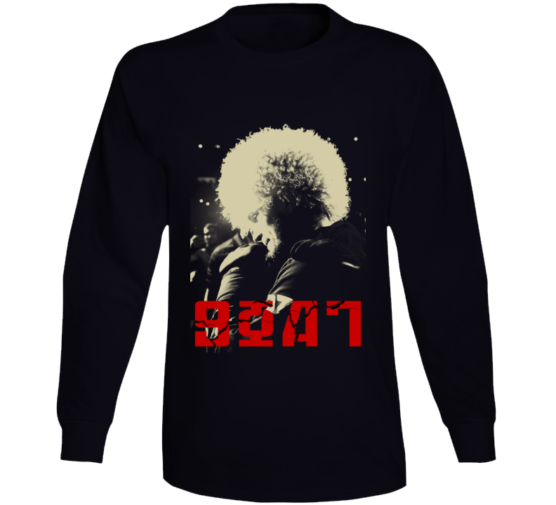 Khabib Nurmagomedov Goat Champion Mma Fan Long Sleeve T Shirt Khabib Nurmagomedov Goat Champion Mma Fan Long Sleeve T Shirt