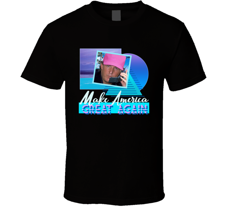 Trump Maga 80s Retro Miami Vice Parody Funny T Shirt