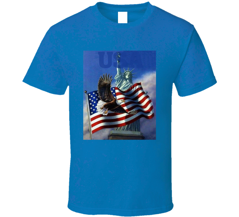 Statue Of Liberty American Eagle Usa Flag Freedom Symbols T Shirt Statue Of Liberty American Eagle Usa Flag Freedom Symbols T Shirt