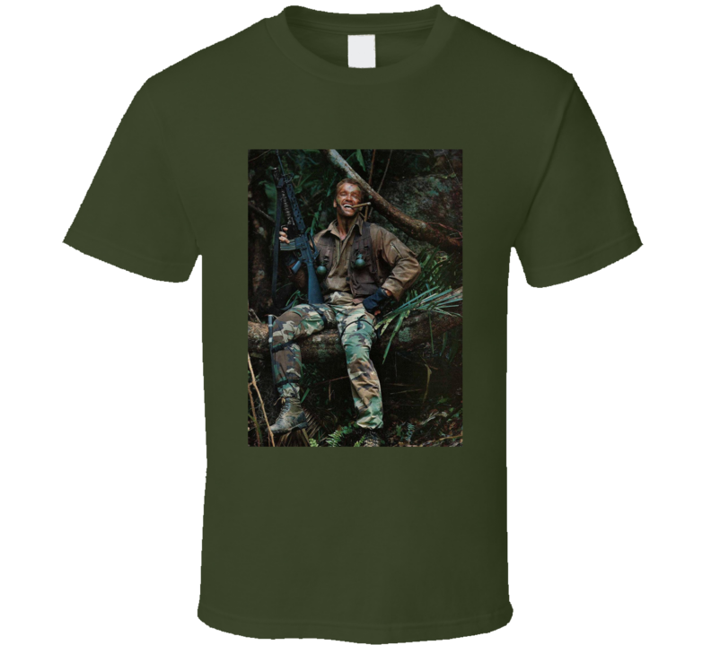 Dutch Arnold Schwarzenegger Predator Smoking A Cigar Movie Fan T Shirt Dutch Arnold Schwarzenegger Predator Smoking A Cigar Movie Fan T Shirt
