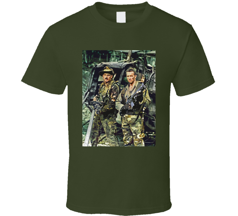 Arnold Schwarzenegger Jesse Ventura Predator Movie Fan T Shirt Arnold Schwarzenegger Jesse Ventura Predator Movie Fan T Shirt