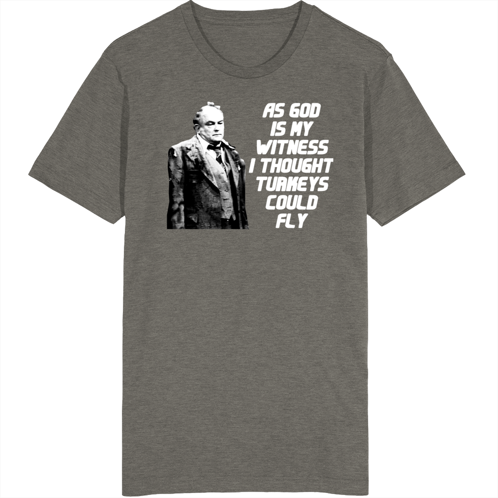 Mr Carlson As God Is My Witness Turkeys Fly Funny Wkrp Fan T Shirt Mr Carlson As God Is My Witness Turkeys Fly Funny Wkrp Fan T Shirt