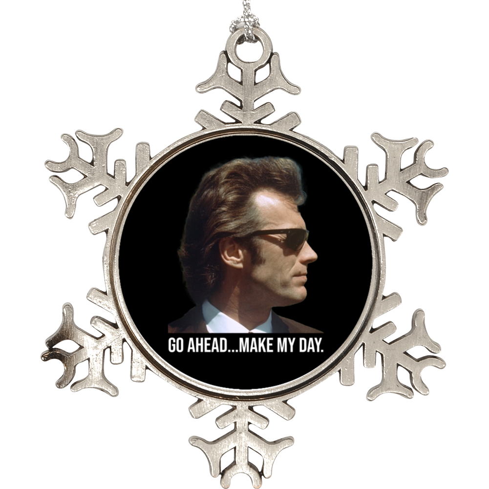 Dirty Harry Quote Make My Day Funny 70s Movie Fan Christmas Holiday Ornament Dirty Harry Quote Make My Day Funny 70s Movie Fan Christmas Holiday Ornament