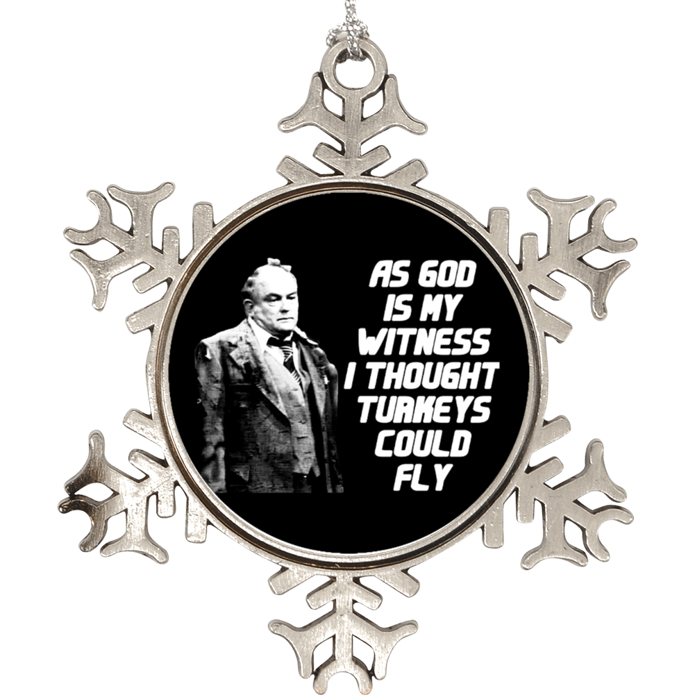Mr Carlson As God Is My Witness Turkeys Fly Funny Wkrp Fan Christmas Holiday Ornament Mr Carlson As God Is My Witness Turkeys Fly Funny Wkrp Fan Christmas Holiday Ornament
