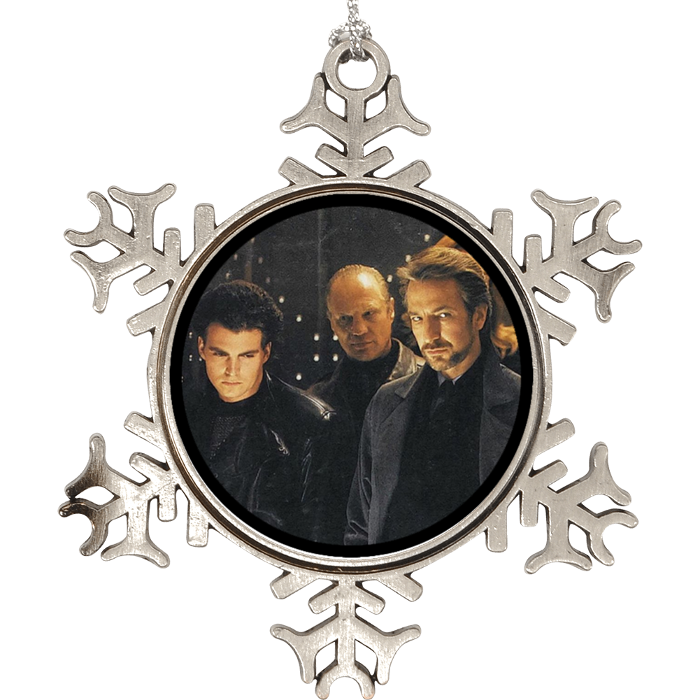 Hans Alan Rickman Die Hard 80s Movie Fan Christmas Holiday Ornament Hans Alan Rickman Die Hard 80s Movie Fan Christmas Holiday Ornament