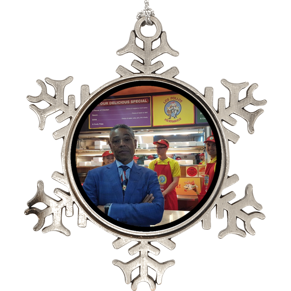 Gus Los Pollos Hermanos Breaking Bad Better Call Saul Parody Fan Christmas Holiday Ornament Gus Los Pollos Hermanos Breaking Bad Better Call Saul Parody Fan Christmas Holiday Ornament