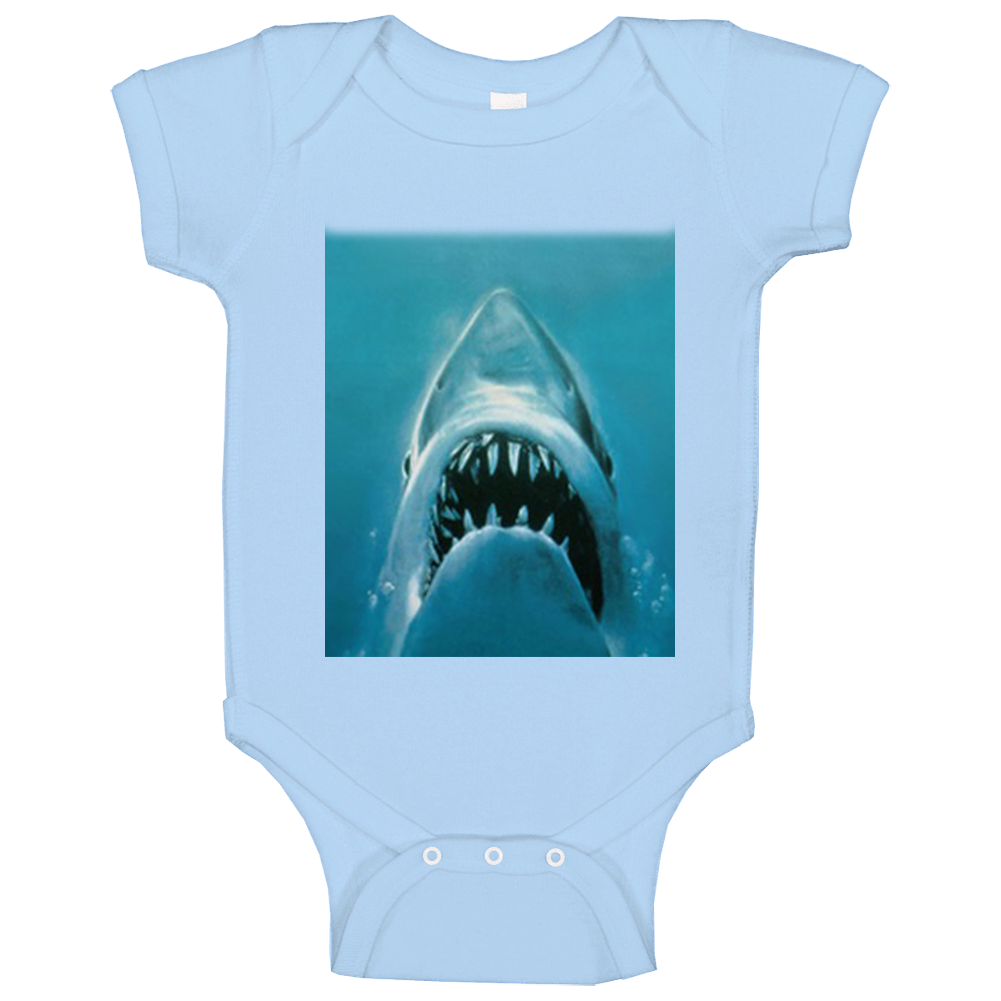 Shark Jaws Iconic Retro Fan Baby One Piece Shark Jaws Iconic Retro Fan Baby One Piece