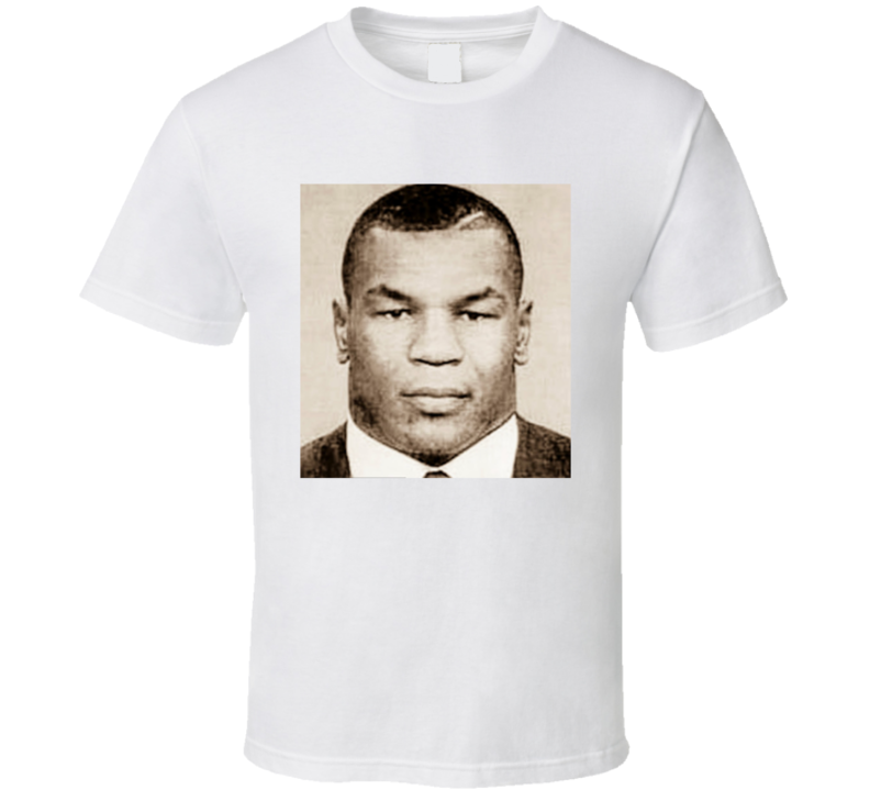 Mike Tyson Mug Shot Boxing Fan T Shirt Mike Tyson Mug Shot Boxing Fan T Shirt
