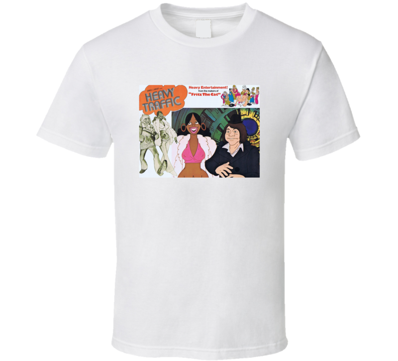 Heavy Traffic 1973 Animated Adult Drama Movie T Shirt Heavy Traffic 1973 Animated Adult Drama Movie T Shirt