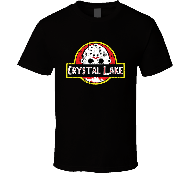 Camp Crystal Lake Jason Jurassic Park Mashup Movie Fan T Shirt Camp Crystal Lake Jason Jurassic Park Mashup Movie Fan T Shirt