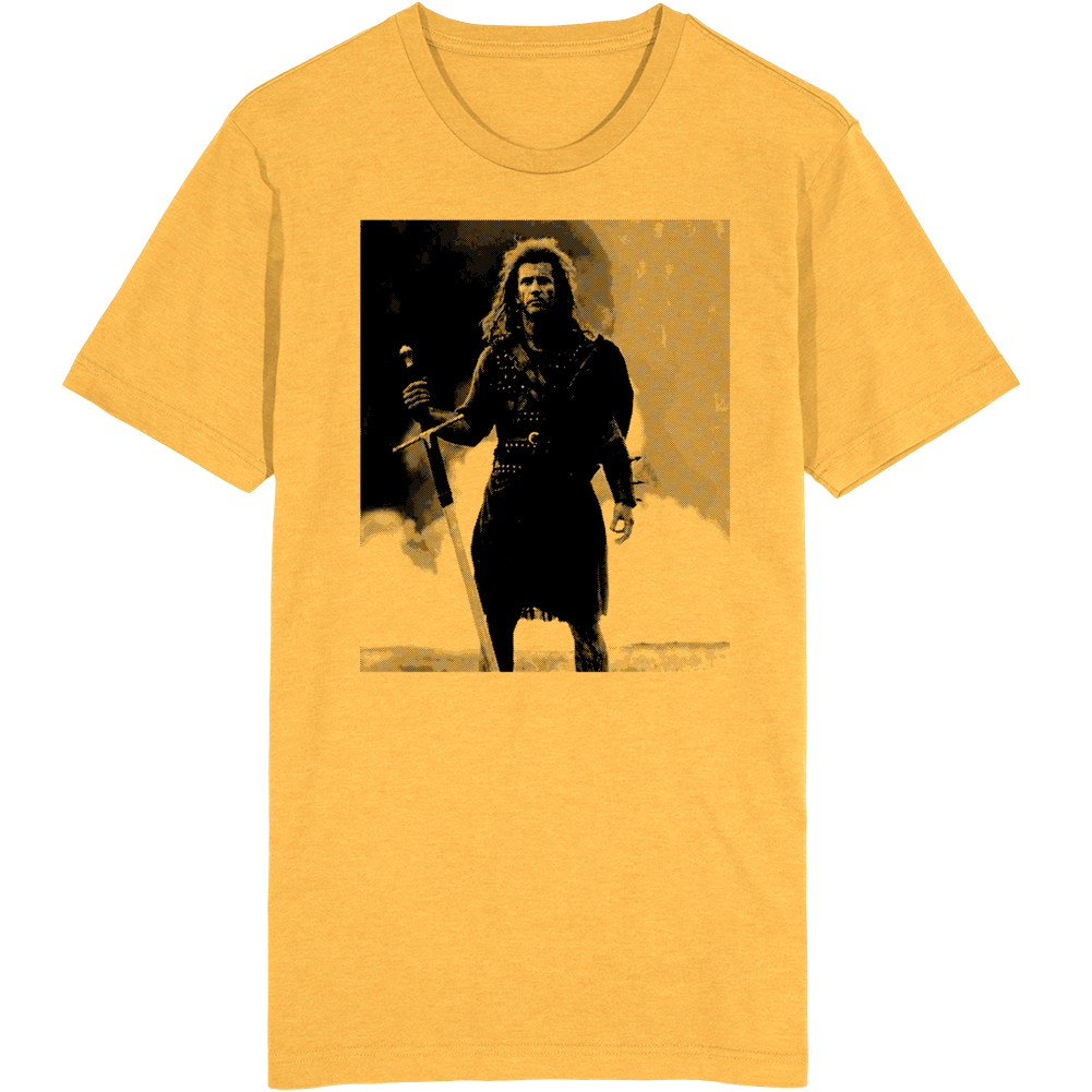 Mel Gibson Braveheart Movie Fan T Shirt Mel Gibson Braveheart Movie Fan T Shirt