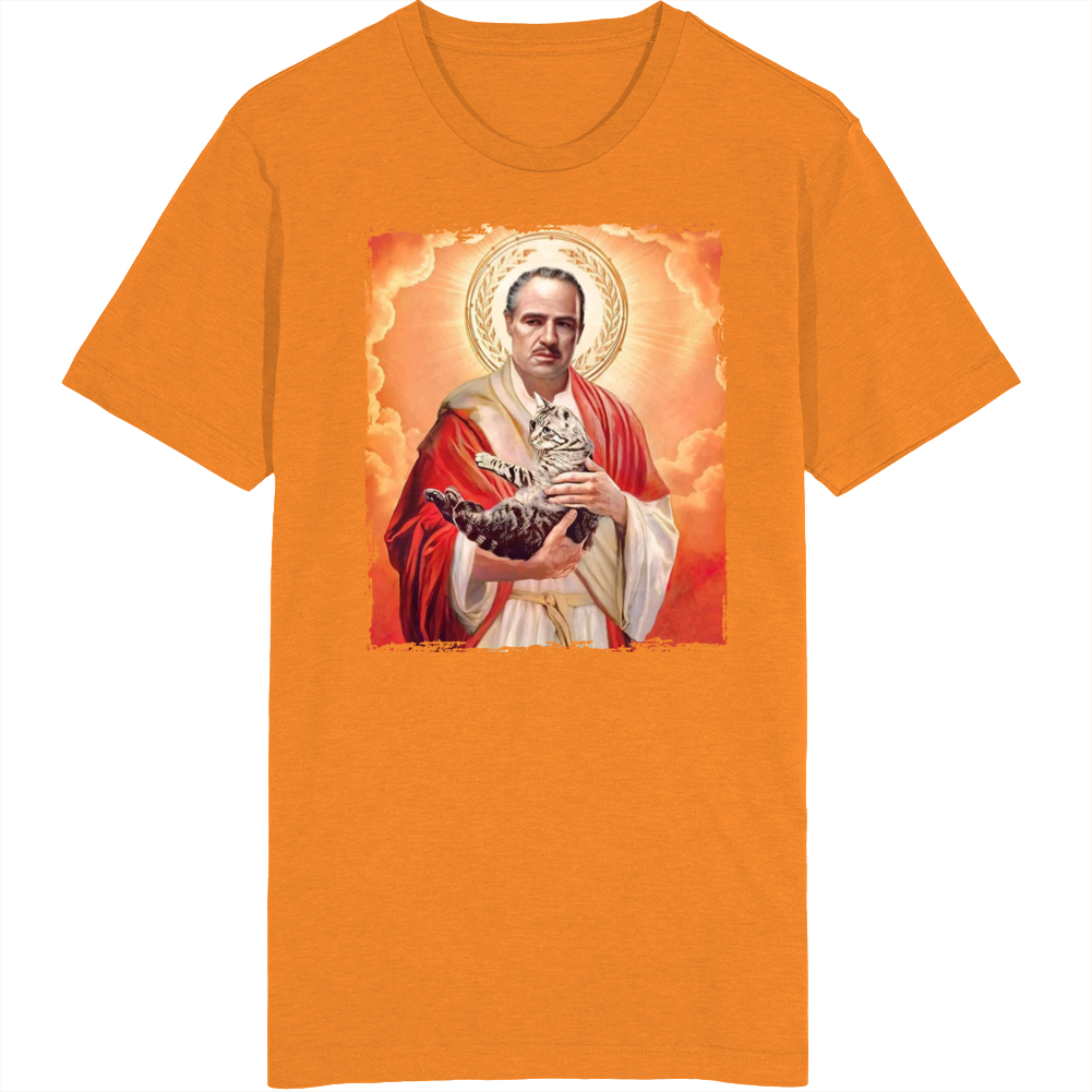 Godfather Marlon Brando Cat Fan Jesus Parody T Shirt Godfather Marlon Brando Cat Fan Jesus Parody T Shirt