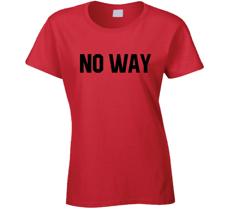 No Way Janet Three's Company Tv Show Fan Womens Ladies T Shirt No Way Janet Three's Company Tv Show Fan Womens Ladies T Shirt