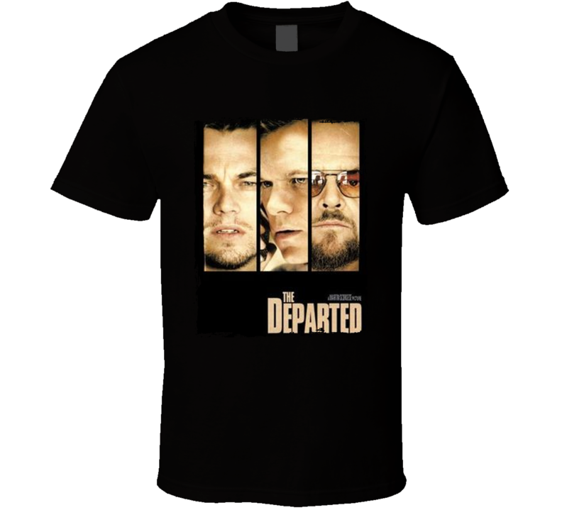 The Departed Di Caprio Damon Nicholson Crime Movie T Shirt The Departed Di Caprio Damon Nicholson Crime Movie T Shirt