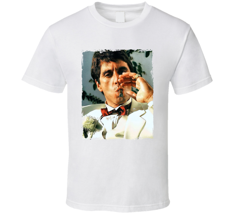 Scarface Tony Montana Cigar Al Pacino Movie Fan T Shirt Scarface Tony Montana Cigar Al Pacino Movie Fan T Shirt
