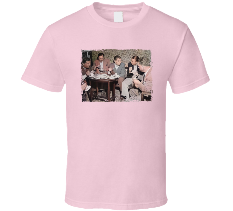 Lucky Luciano Sit Down New York Gangster Fan T Shirt Lucky Luciano Sit Down New York Gangster Fan T Shirt
