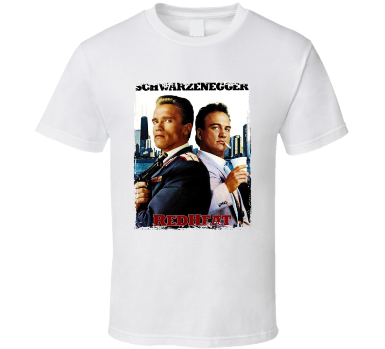 Red Heat Swarzenegger Belushi Movie Fan T Shirt Red Heat Swarzenegger Belushi Movie Fan T Shirt