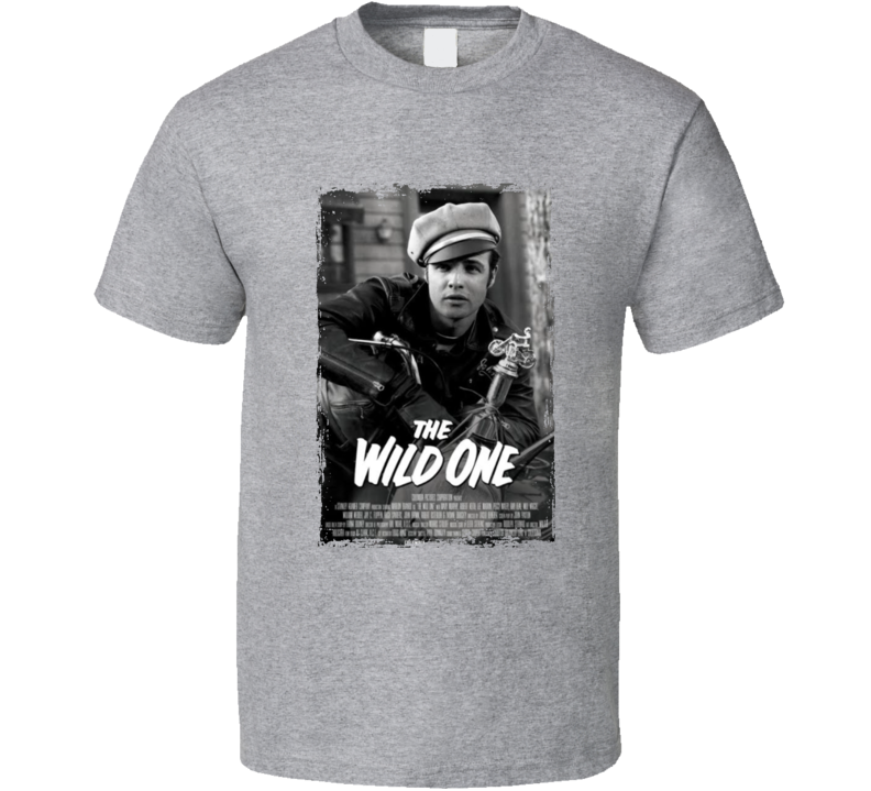 The Wild One 1953 Marlon Brando Film Fan T Shirt The Wild One 1953 Marlon Brando Film Fan T Shirt
