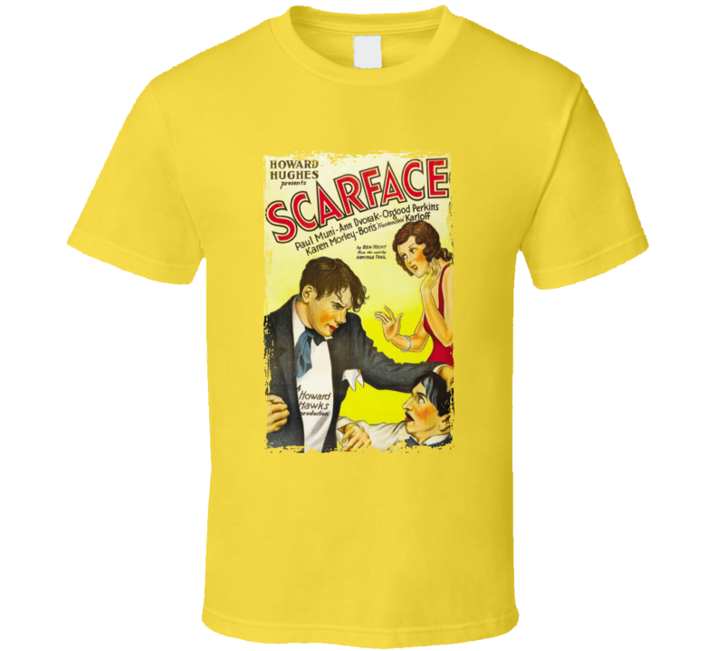Scarface 1930s Paul Muni Movie Fan T Shirt Scarface 1930s Paul Muni Movie Fan T Shirt