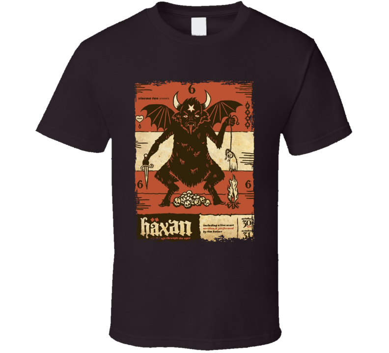Haxan 1920s Silent Horror Film Classic T Shirt Haxan 1920s Silent Horror Film Classic T Shirt