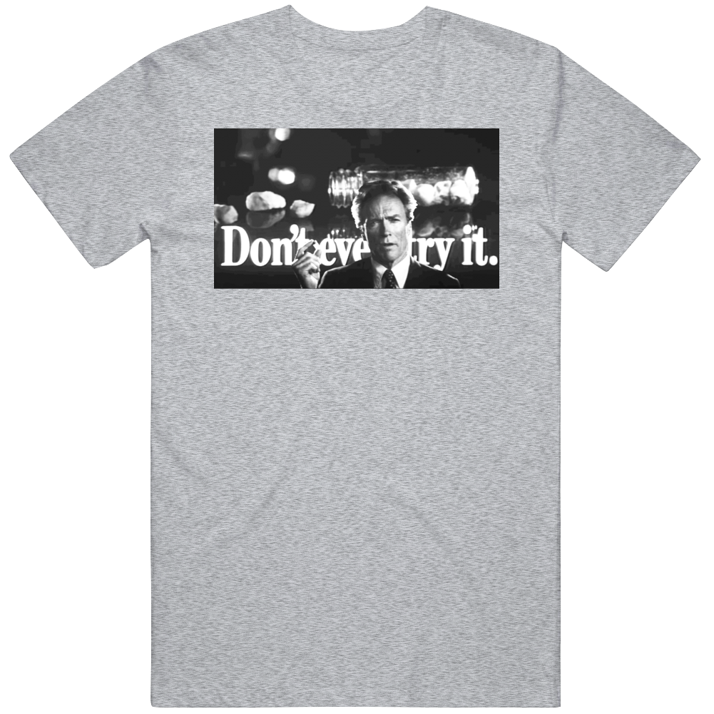 Clint Eastwood Anti Drug Message 80s T Shirt Clint Eastwood Anti Drug Message 80s T Shirt