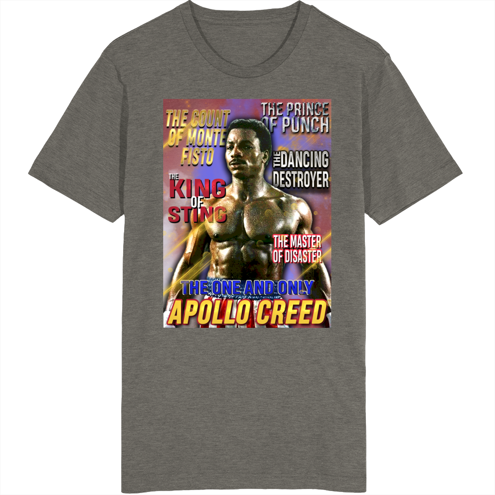 Apollo Creed Rocky Boxing Movie Fan Retro T Shirt Apollo Creed Rocky Boxing Movie Fan Retro T Shirt