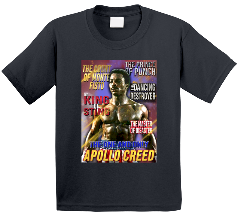 Apollo Creed Rocky Boxing Movie Fan Retro T Shirt Apollo Creed Rocky Boxing Movie Fan Retro T Shirt