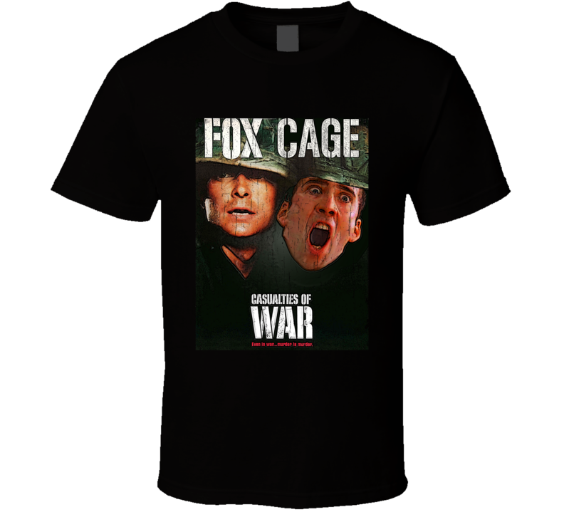 Casualties Of War Nicolas Cage Parody Funny Fake Movie Role Fan T Shirt Casualties Of War Nicolas Cage Parody Funny Fake Movie Role Fan T Shirt