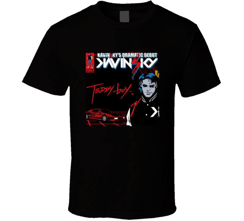 Teddy Boy Kavinsky's Dramatic Debut Album Cover T Shirt Teddy Boy Kavinsky's Dramatic Debut Album Cover T Shirt