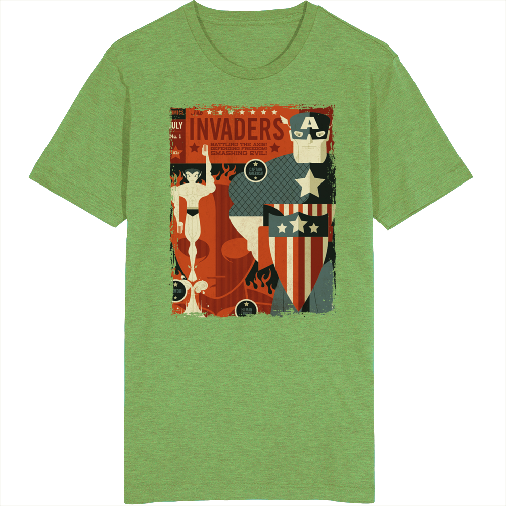 The Invaders Spectacular Superhero T Shirt The Invaders Spectacular Superhero T Shirt