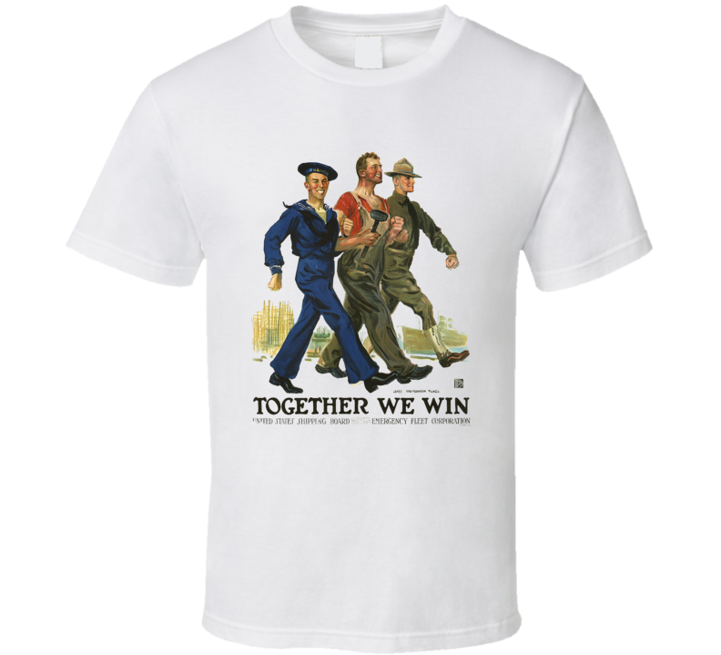 Together We Win Vintage Ww1 T Shirt Together We Win Vintage Ww1 T Shirt