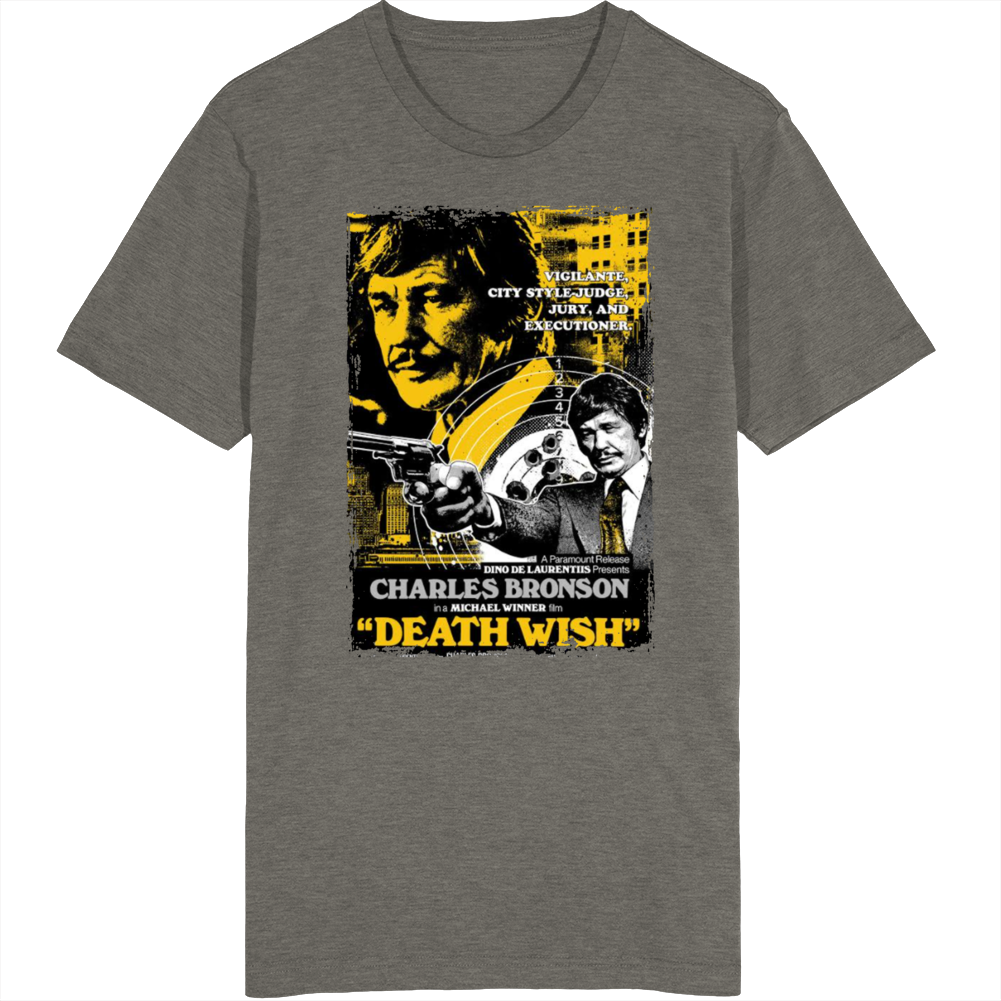 Death Wish Popular 70s Movie Fan T Shirt Death Wish Popular 70s Movie Fan T Shirt