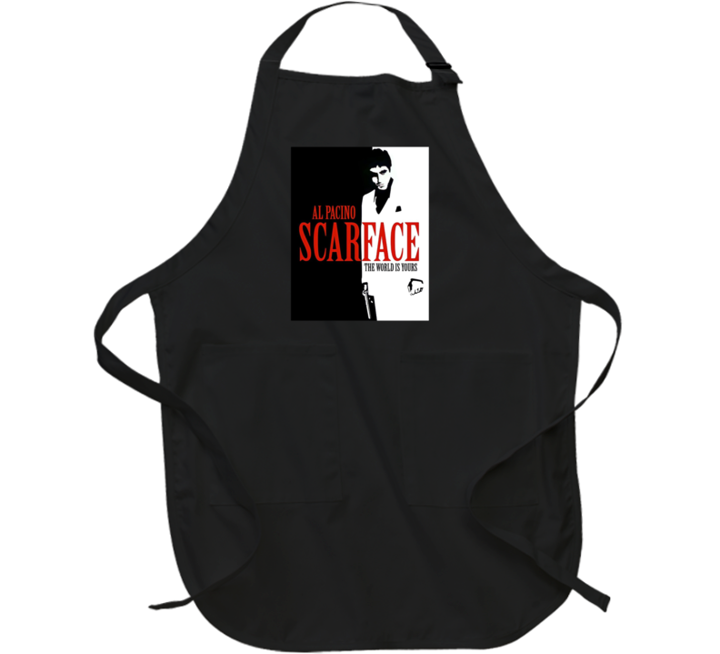 Scarface De Palma Movie Al Pacino Fan Apron Scarface De Palma Movie Al Pacino Fan Apron