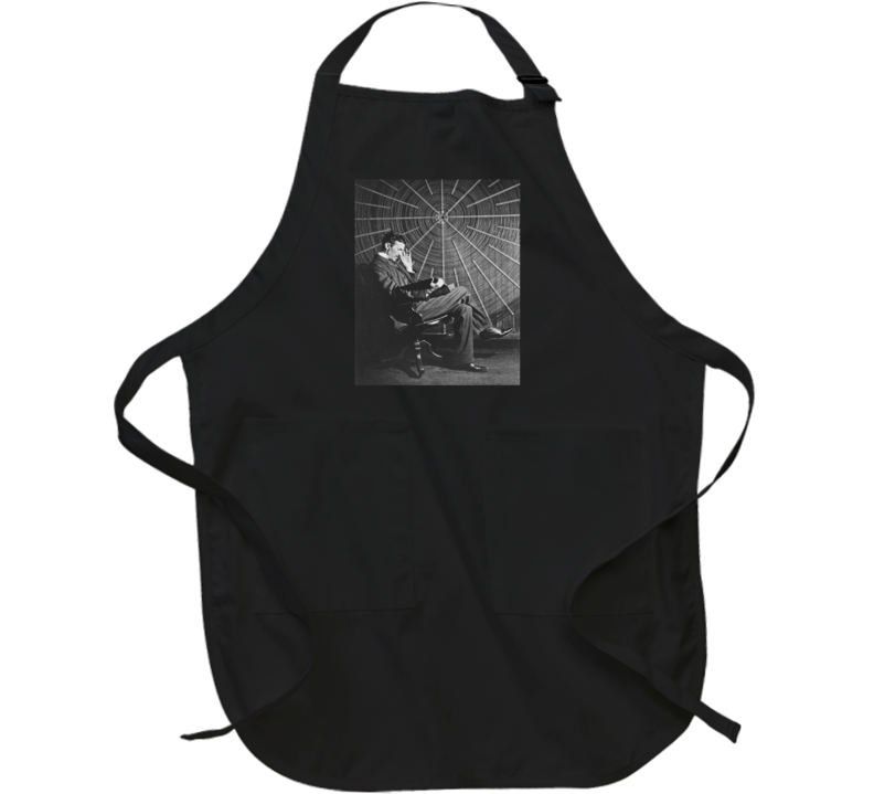 Nikola Tesla World Renowned Inventor Scientist Fan Apron Nikola Tesla World Renowned Inventor Scientist Fan Apron