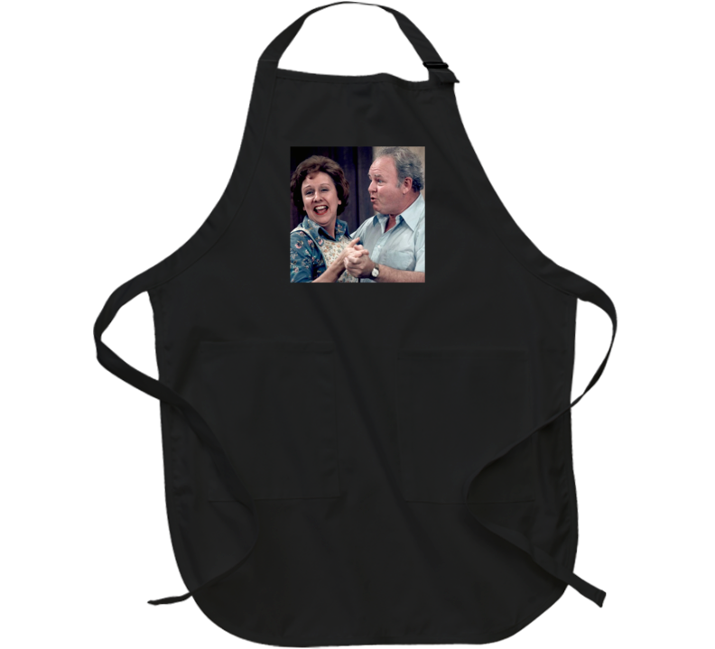 Archie And Edith All In The Family Funny Tv Fan Apron Archie And Edith All In The Family Funny Tv Fan Apron
