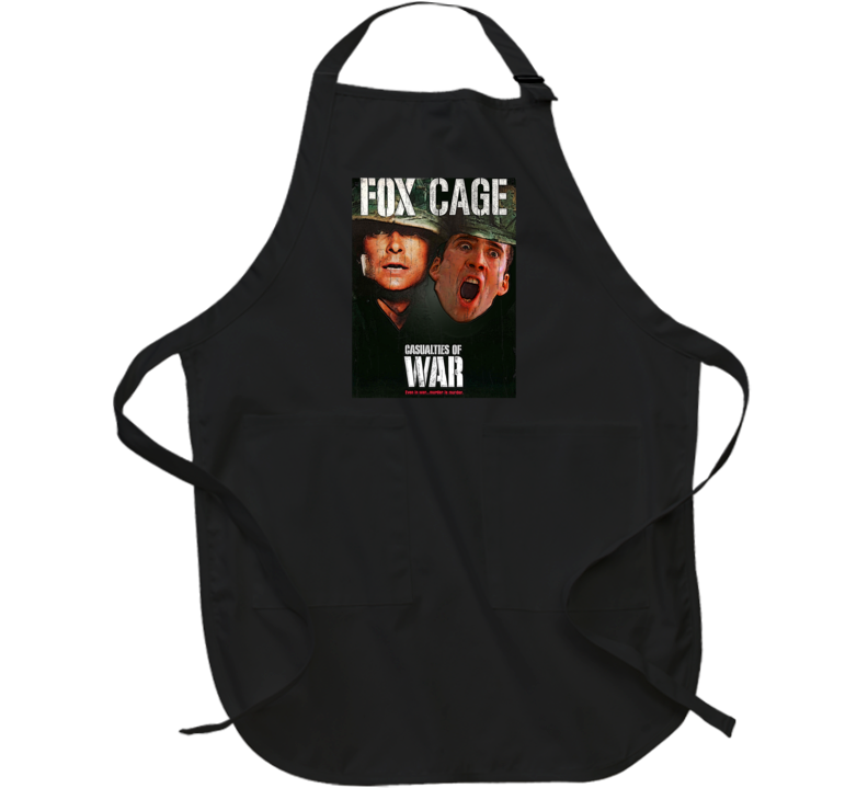 Casualties Of War Nicolas Cage Parody Funny Fake Movie Role Fan Apron Casualties Of War Nicolas Cage Parody Funny Fake Movie Role Fan Apron